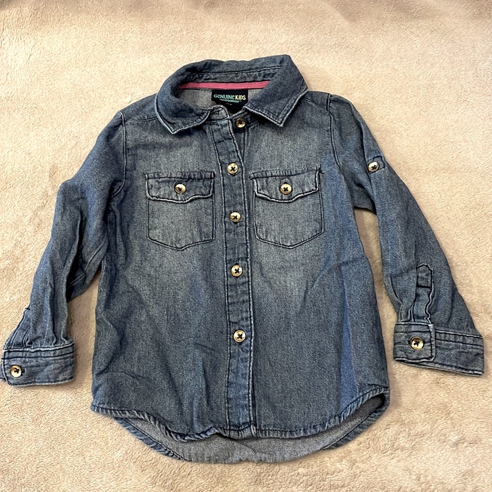 Genuine kids from Oshkosh Denim long sleeve shirt 2T UNISEX